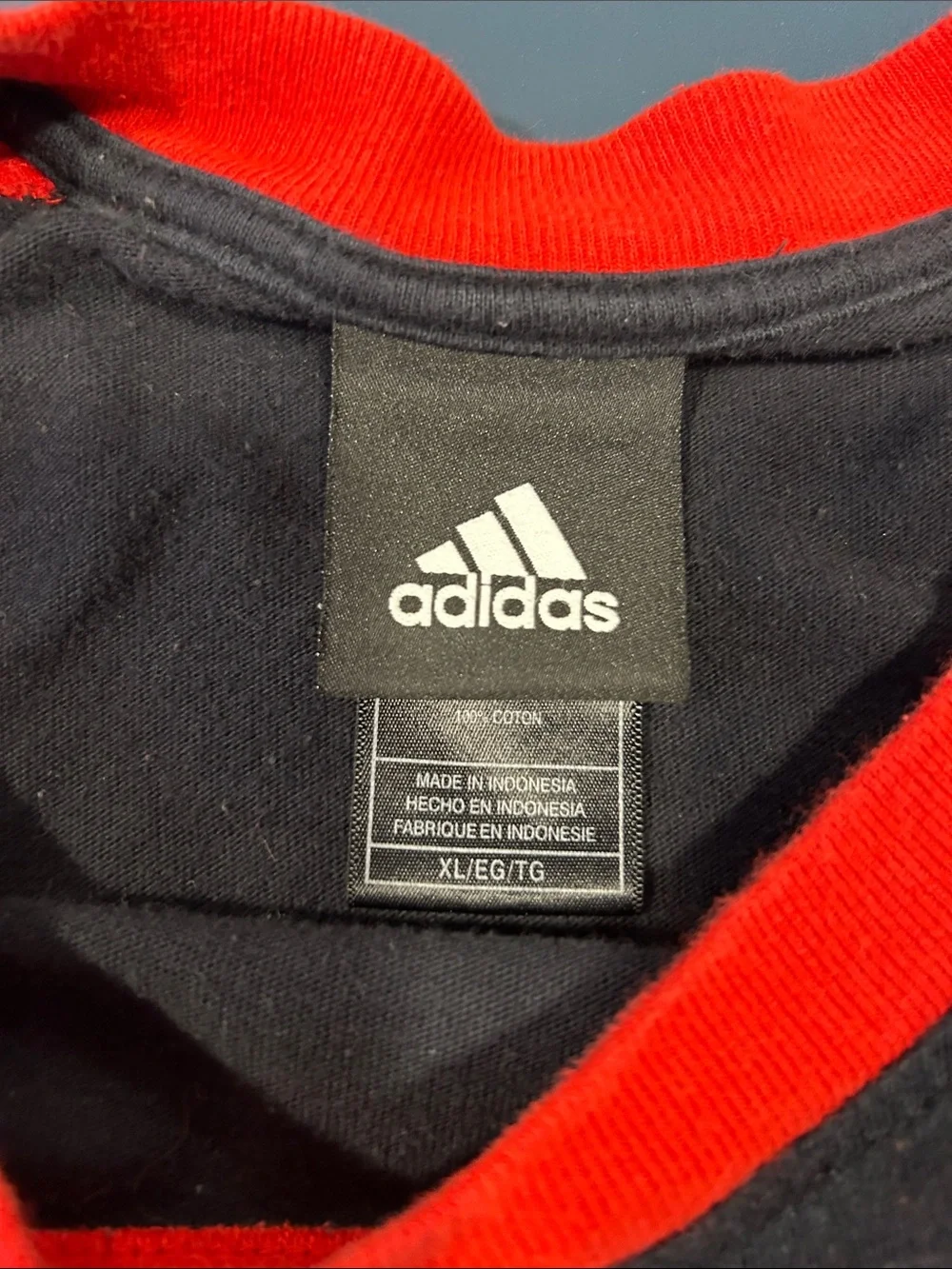 adidas Men’s Trail Blazers Long Sleeve Shirt - Black & Red